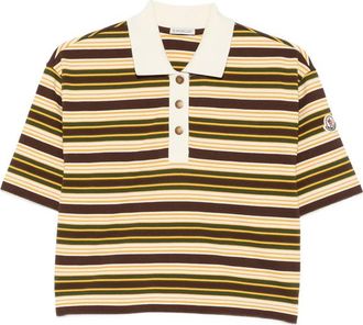 Moncler Manica Corta Striped Short-sleeve Polo Shirt