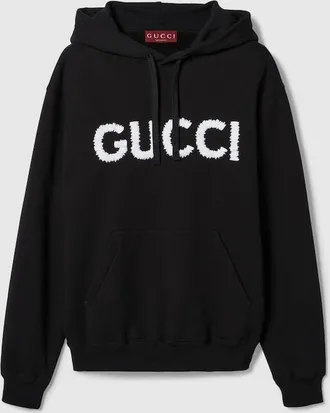 GUCCI ブラック トップス Sサイズ Cotton jersey T-shirt with embroidery in black | GUCCI® US