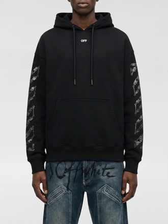 Off-white Felpa con cappuccio in cotone Arrow