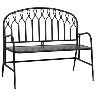 Wanderlust Deco Wanderlust Deco - Banco De Metal Negro 118x56x98