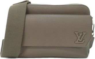 Louis Vuitton Mocha Leather Shoulder Bag (Pre-Owned)