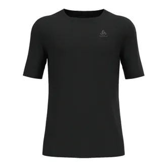 Odlo Heren Merino Wol Crew Hals Regular T-shirt (Zwart)