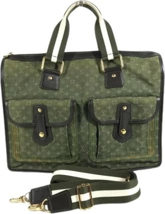 Louis Vuitton Pre-owned Handbag- Shoulder bag - Dames - Vintage Handtas - Groen - ONE Size - Vintage