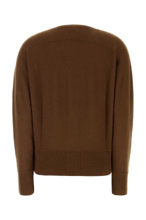 Le Kasha Womens Brown Cotton Lyss Cardigan Cinnamon Exterior: Organic Maglieria Sweater