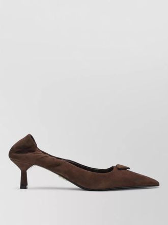 Prada bow detail kitten heel pointed toe pumps