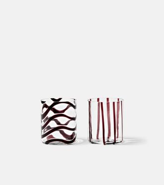 NasonMoretti Cyrcus set of 2 glass tumblers