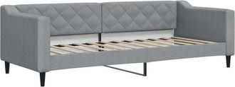 vidaXL Sofá cama sin colchón tela gris claro 80x200 cm Vidaxl