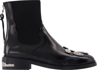 Toga Archives Aj990 Ankle Boots Toga Pulla Black Leather