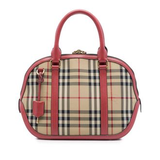 Burberry Pre-owned Burberry Small Haymarket Check Nylon Orchard Bowling Bag Ladies 0OVTNW93A76M38JB