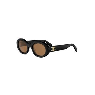 Celine Celine - Triomphe Oval Zonnebrillen - unisex - Accessoires - Zwart - Maat: 52 MM