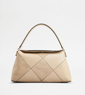Tod's Tods T Case Tote Messenger Bag in Leather Small