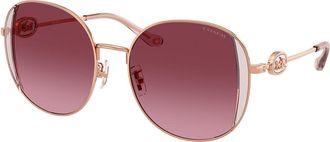 Coach HC7176B CAD73 93318H Womens Sunglasses Gold Size 54