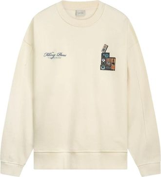 Filling Pieces Sweatshirt Speaker Wall - unisex - Sweatshirts - Beige - XL - Katoen - Hoodies & sweatvesten