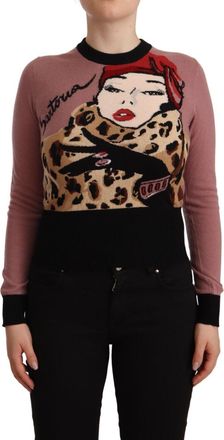 Dolce & Gabbana Womens Tsh6701 Knit Sweater - Rose Gold Cashmere - Size EU 34 (Womens)