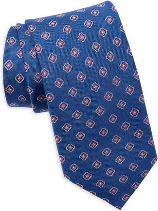 Ted Baker Hallows Diamond Silk Blend Tie in Royal at Nordstrom Rack