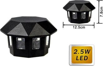 Trade Shop Trade Shop Traesio - Trade Shop - Lampada Led Rgb Per Esterno 2,5 Watt Applique A Parete Luce Colorata Ip55 Es31