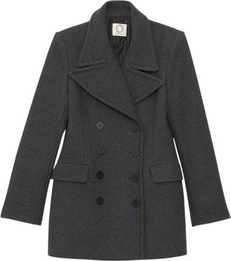 Ines De La Fressange Teddy Coat - Dames - Mantel - Grijs - XS - Wol - Jassen