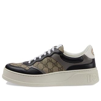 Gucci Monogram Street Style Logo Sneakers Beige Black 669582-UPGA0-1080