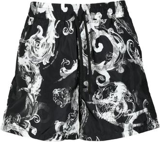 Versace Jeans Couture Nylon Bermuda Shorts - Heren - Korte Broeken - Zwart - XL - Nylon - Korte Broeken