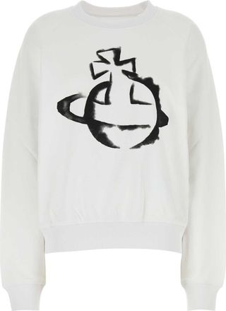 Vivienne Westwood White Cotton Oversize Sweatshirt