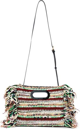 sacai Small Multi-Color Knit Shopper Bag with Fringed Edges