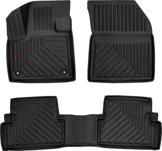 OEM Alfombrillas De Goma 3d Para Coche: Peugeot 3008 Ii (crossover, 2016-) - Borde De 5 Cm