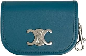 Celine Pre-owned Mini Bags, female, Blue, Size: ONE SIZE Pre-owned Business card case