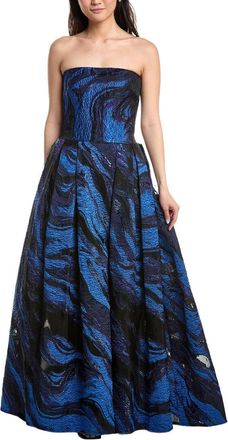 Tadashi Shoji Valora Strapless Jacquard Ball Gown