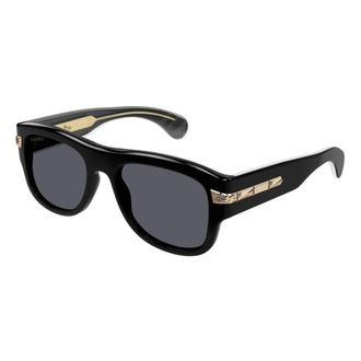 Gucci Sunglasses, male, Black, Size: 54 MM Squared Frame Sunglasses