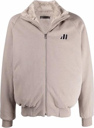 Mouty NYC Zip Sweater Reversible - Heren - Jassen - Beige - M - Jassen