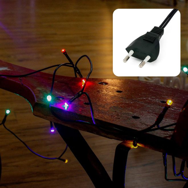 Hellum LED Mini Lichterkette Innen, 100 bunte LED, 1485cm beleuchtete Länge, mini Lichterkette bunt innen mit Stecker, für Weihnachtsbaum oder Partybeleuchtu ab 24,99 €