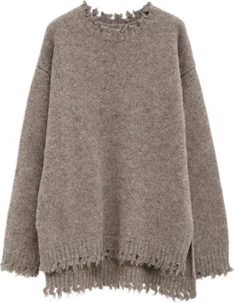 Lauren Manoogian Trui met franje afwerking - Bruin