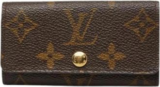 Louis Vuitton Pre-owned Keycase - Dames - Vintage Accessoires - Bruin - ONE Size - Leer - Vintage