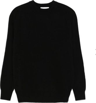 Lardini Zwarte Kasjmier Gebreide Trui - Heren - Cashmere truien - Zwart - M - Kasjmier - Truien & Vesten
