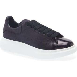 Alexander McQueen Low Top Sneaker in Midnight Blue at Nordstrom, Size 42.5