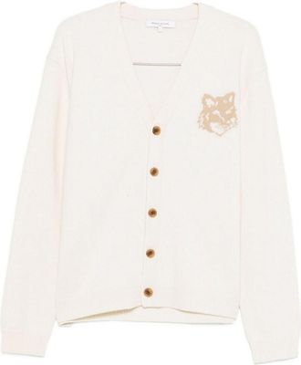 Maison Kitsun&eacute; Wool V-Necked Cardigan