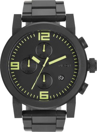 Nixon Mens The Ride SS Black Dial Watch