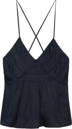 Zadig&Voltaire V-neck tank top - women - Recycled Polyester - L - Black