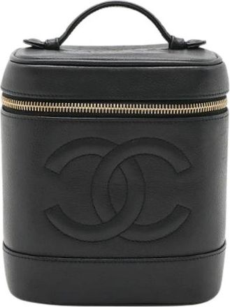 Chanel Pre-owned Handbags, female, Black, Size: ONE SIZE Pre-owned Vintage Handbag