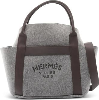 Herm&egrave;s 2022 handtas met logo - Grijs