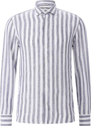 Stenstr&ouml;ms Casual Overhemden - Heren - Casual Overhemden - Blauw - L - Linnen - Overhemden