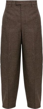 Ami Pantaloni in Cotone con Pinces - - Trousers - Uomo - Marrone - 4XS