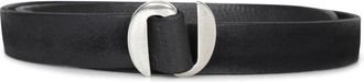 Orciani Zwart Su&egrave;de Riem met Metalen Gesp - Heren - Riemen - Zwart - 100 CM - Su&egrave;de - Accessoires