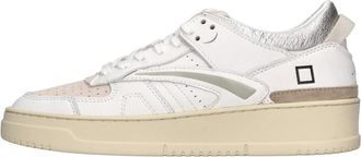 D.A.T.E. D.a.t.e., Schoenen, Dames, Wit, 36 EU, Leer, Torneo Shiny