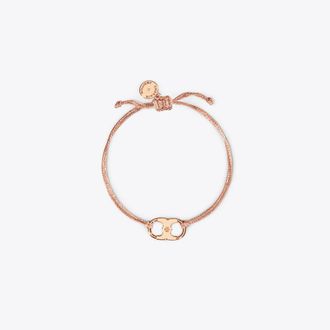 Tory Burch Womens Embrace Ambition Bracelet in Pink, One Size