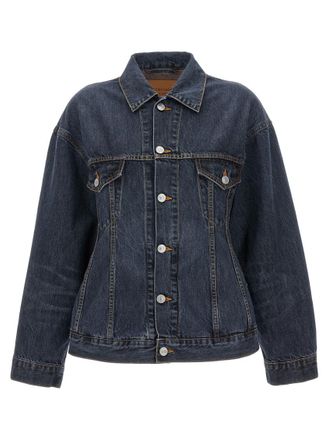 Balenciaga Dark Blue Shirt Collar Jacket
