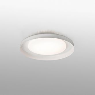 Netlighting Dolmen LED White Flush Ceiling Lamp 40cm