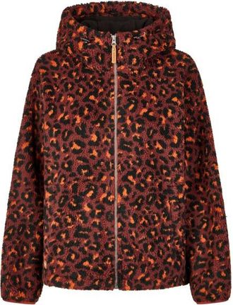 Iriedaily Pat Teddy Jacket Fleecejacke f&uuml;r Damen | braun/rot
