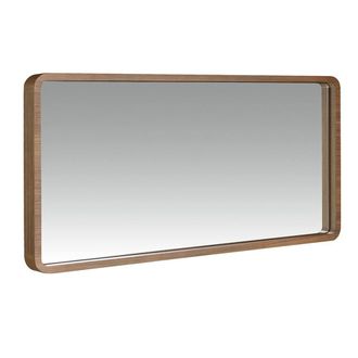 Angel Cerd&aacute; Walnut Veneer Rectangular Wall Mirror 100x50 cm