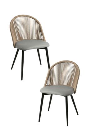 Regalos Miguel Packs Sillas Comedor - Pack 2 Sillas Misal - Gris Oscuro